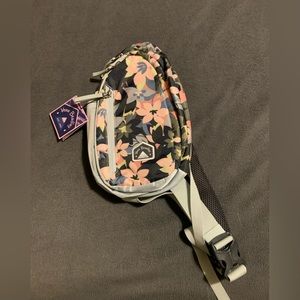 Dark Gray Floral Sling Bag